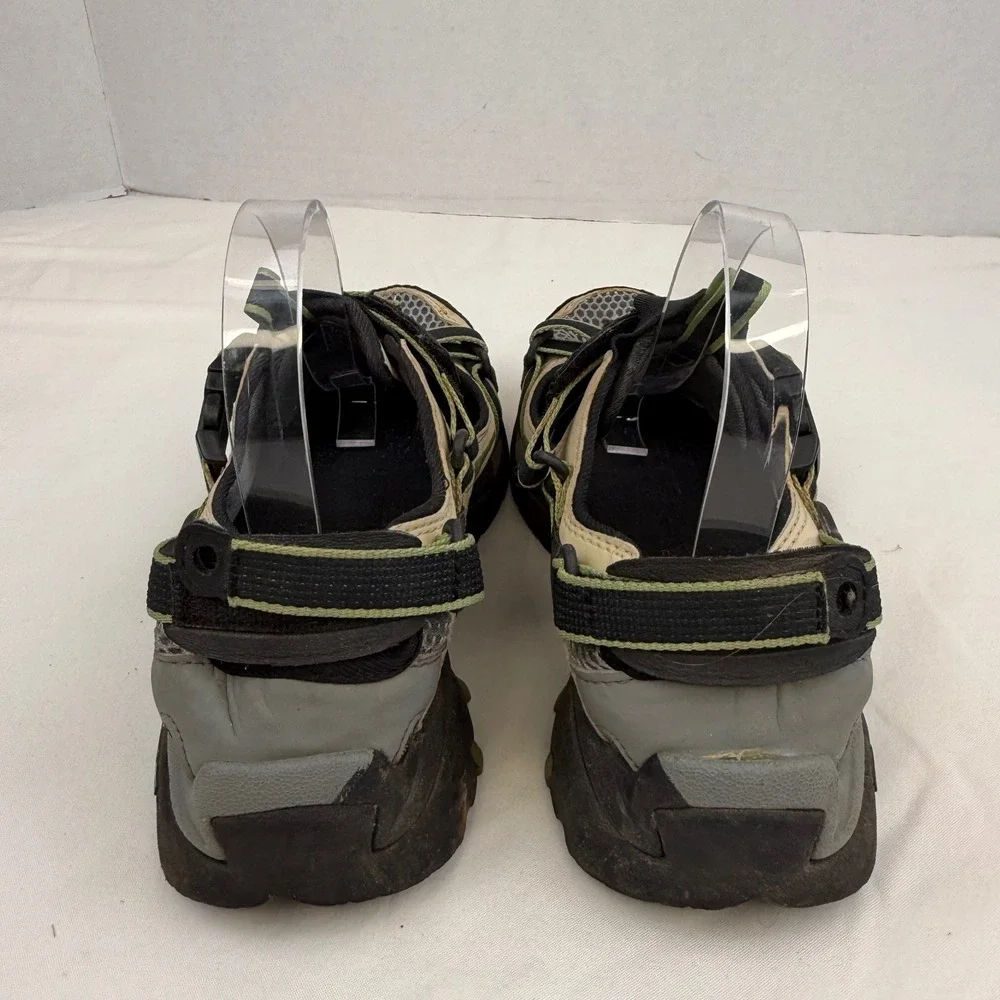 Teva Gamma 6473 Hiking Sandals Mens 8 Tan Black Green Stealth Rubber Sole